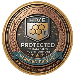 "HIVE Protected" privacy seal signifying that clients are protected from sales of their data and 3rd party advertising